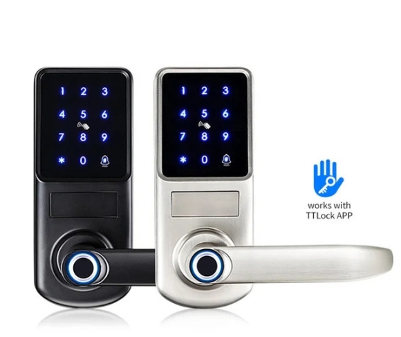 Khóa Vân Tay Cửa Gỗ, Cửa Phòng Dùng App TTock A290