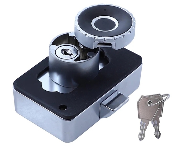 Khóa tủ vân tay, khóa ngăn kéo thông minh có kèm chìa cơ