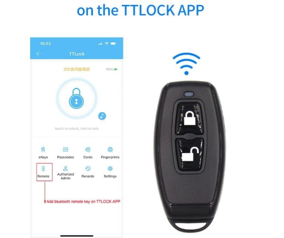 Remote R1 điều khiển từ xa cho khóa thông minh dùng app ttlock
