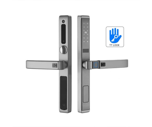 Khóa vân tay cửa nhôm kính, xingfa dùng app TTlock J02A