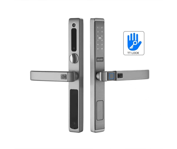 Khóa vân tay cửa nhôm kính, xingfa dùng app TTlock J02A