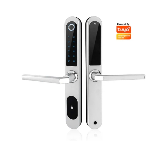 Khóa vân tay cửa nhôm kính, xingfa dùng app Tuya Bluetooth A68